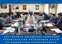 Состоялось заседание Комиссии  Правительства Республики Алтай по бюджетным проектировкам
